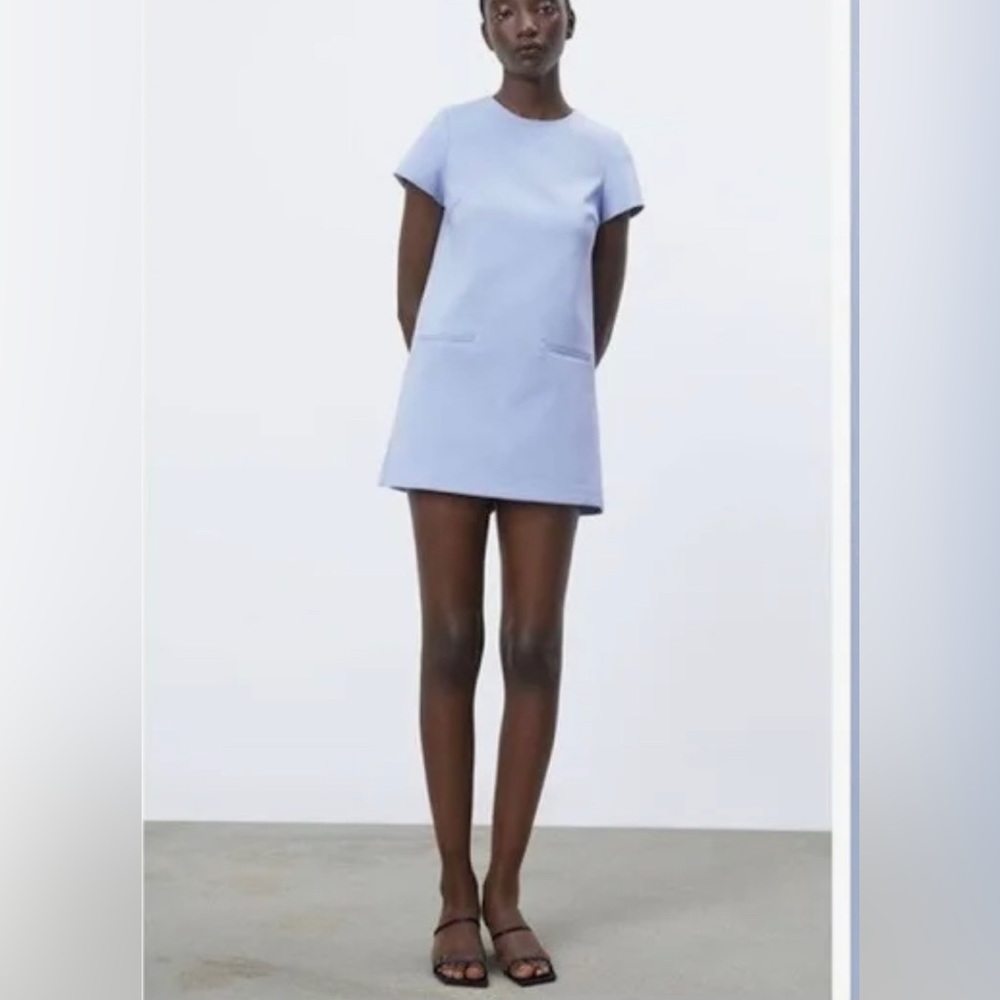 ZARA light blue mini dress/romper